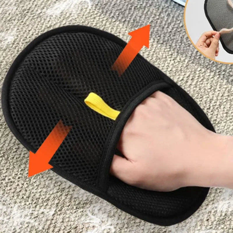 Reusable Cat Grooming Gloves Electrostatic Pet Hair Removal Mitts Cat Dog Hair Remover Brush Sticking Device Home Hair Scraper