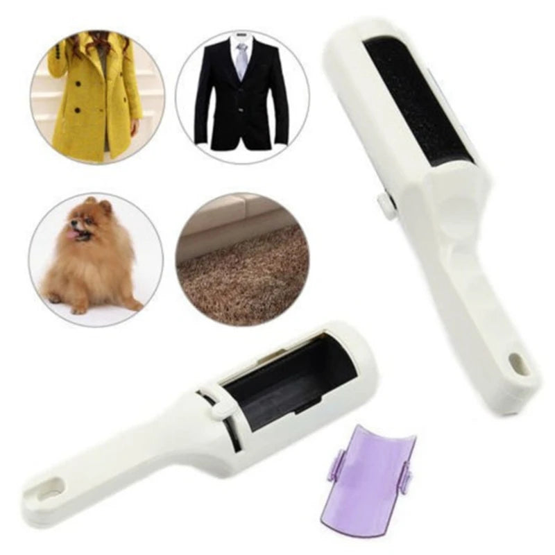 Electrostatic Static Clothing Dust Pets Hair Cleaner Remover Brush Suction Sweeper For Home Office Travel Clothes Cleaning Brush