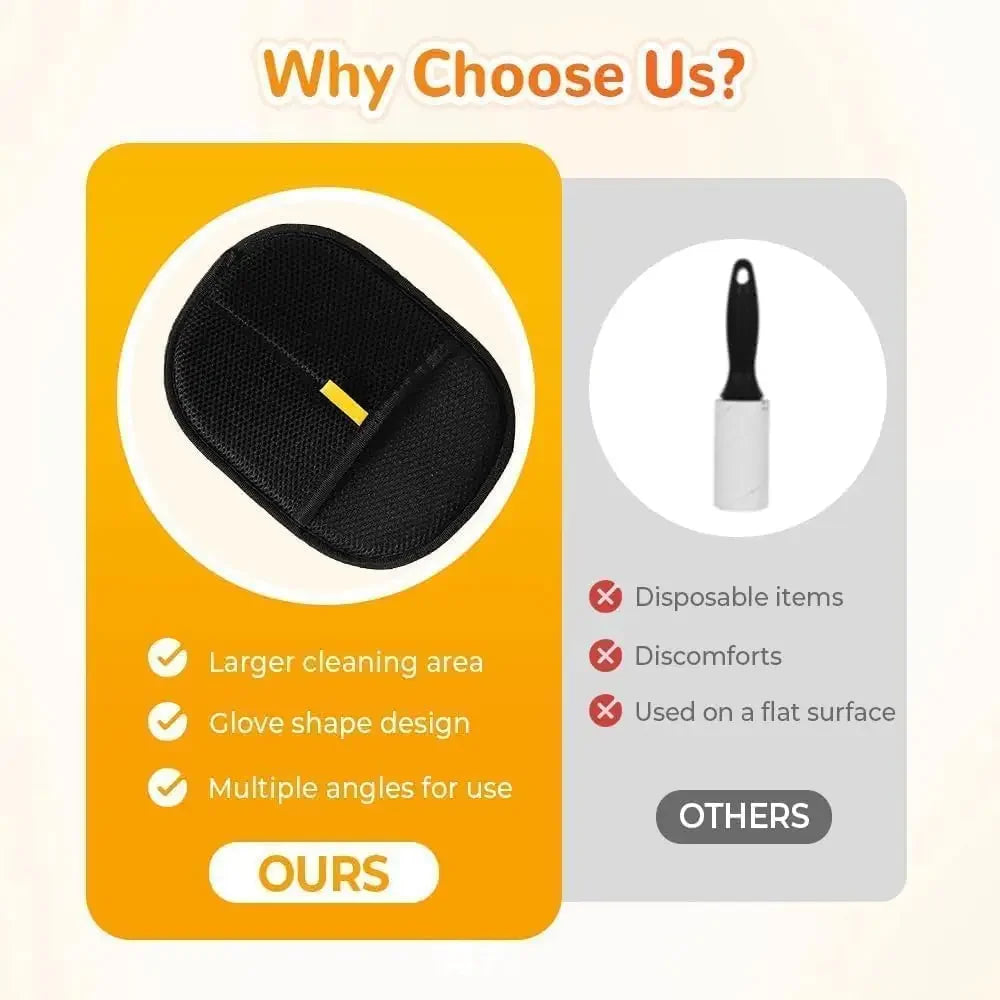 Reusable Cat Grooming Gloves Electrostatic Pet Hair Removal Mitts Cat Dog Hair Remover Brush Sticking Device Home Hair Scraper