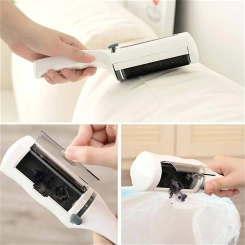Electrostatic Static Clothing Dust Pets Hair Cleaner Remover Brush Suction Sweeper For Home Office Travel Clothes Cleaning Brush