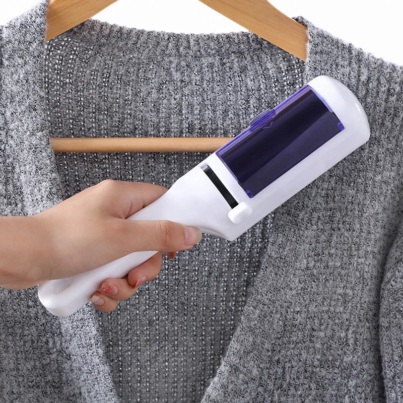 Pet Hair Remover Roller Removing Dog Cat Hair From Furniture Self-cleaning Lint Pet Hair Remover One Hand Operate